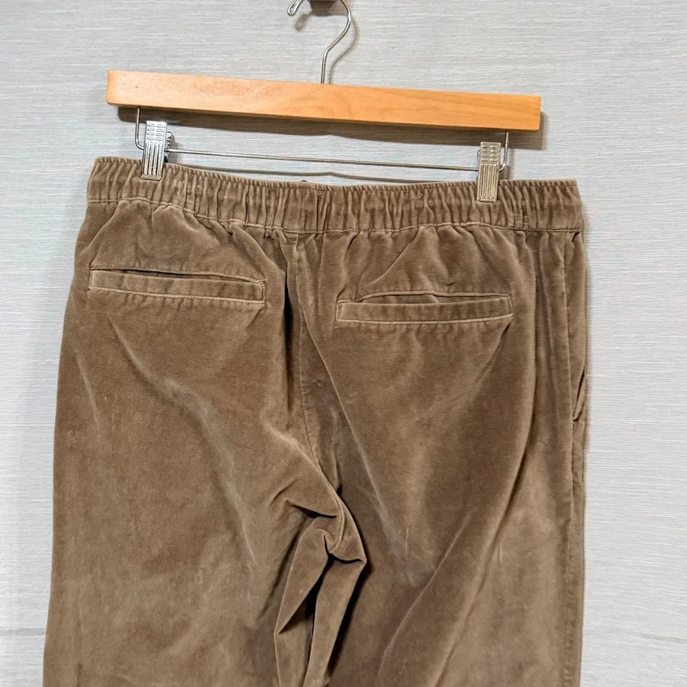 ASOS DESIGN Mens Corduroy Drawstring Pants Brown Mushroom Size M 106888630